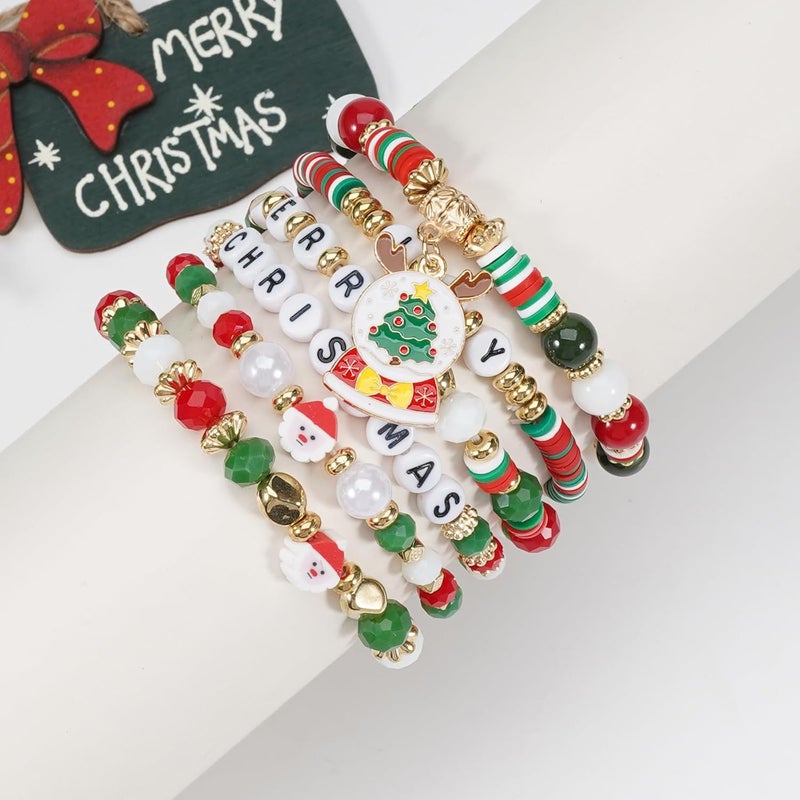 Lonext Halloween Bracelets Stackable Heishi Beaded Stretch Bracelets - Image 2